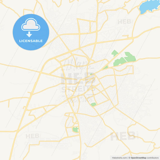 Corum, Turkey Vector Map - Classic Colors