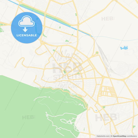 Afyon, Turkey Vector Map - Classic Colors