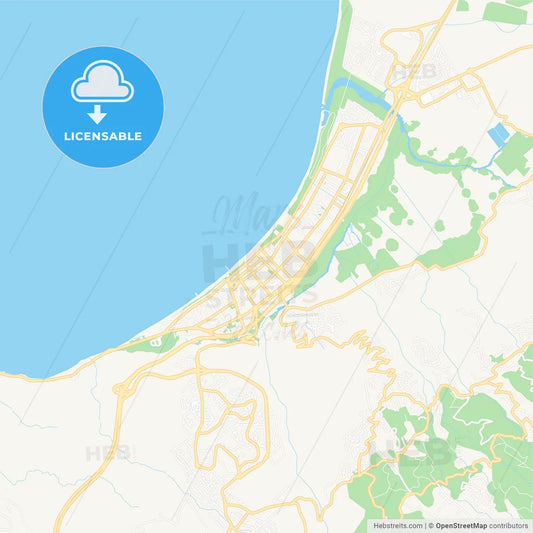 Saint-Paul, France Vector Map - Classic Colors