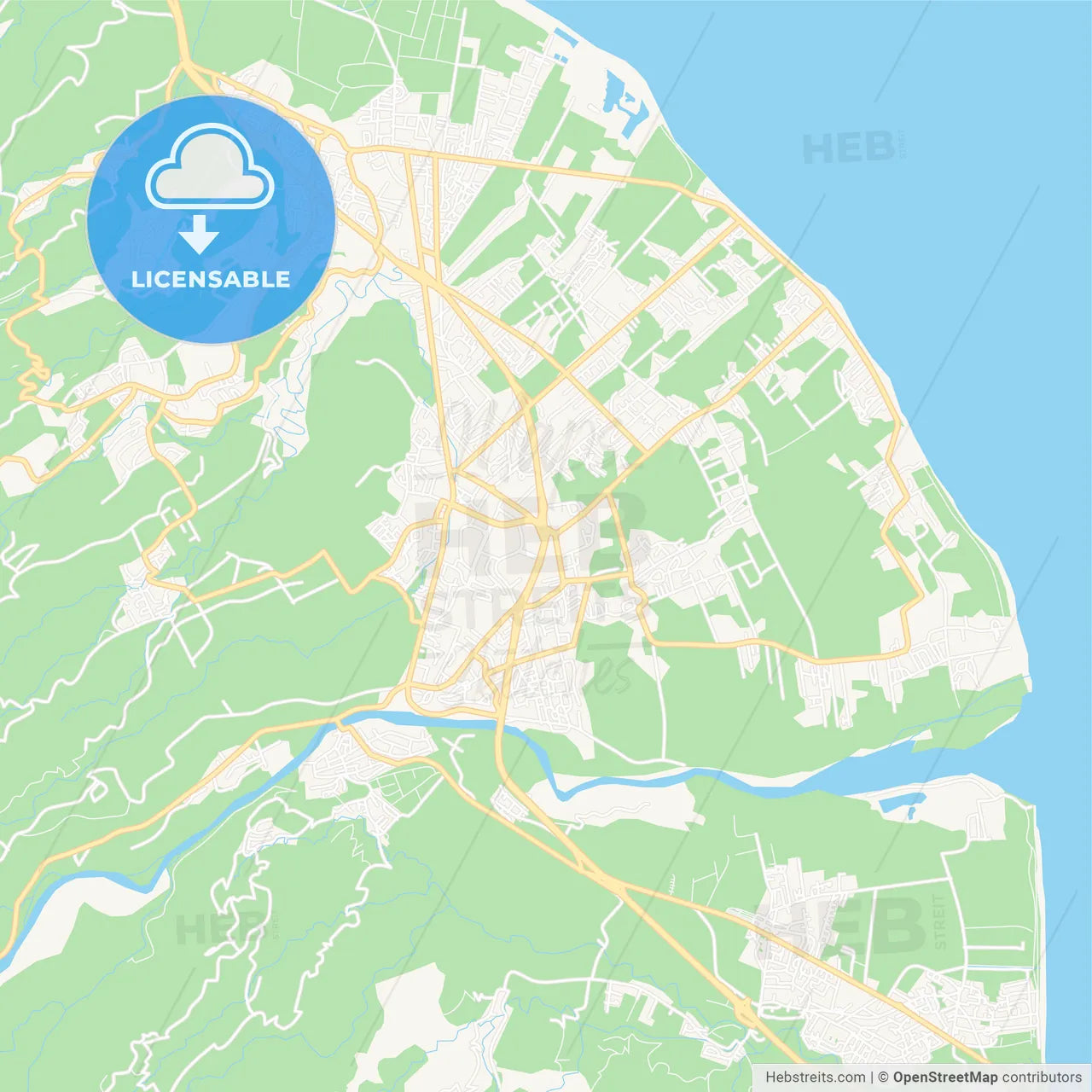 Saint-Andre, France Vector Map - Classic Colors