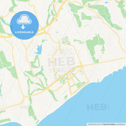 San Pedro de Alcantara, Spain Vector Map - Classic Colors