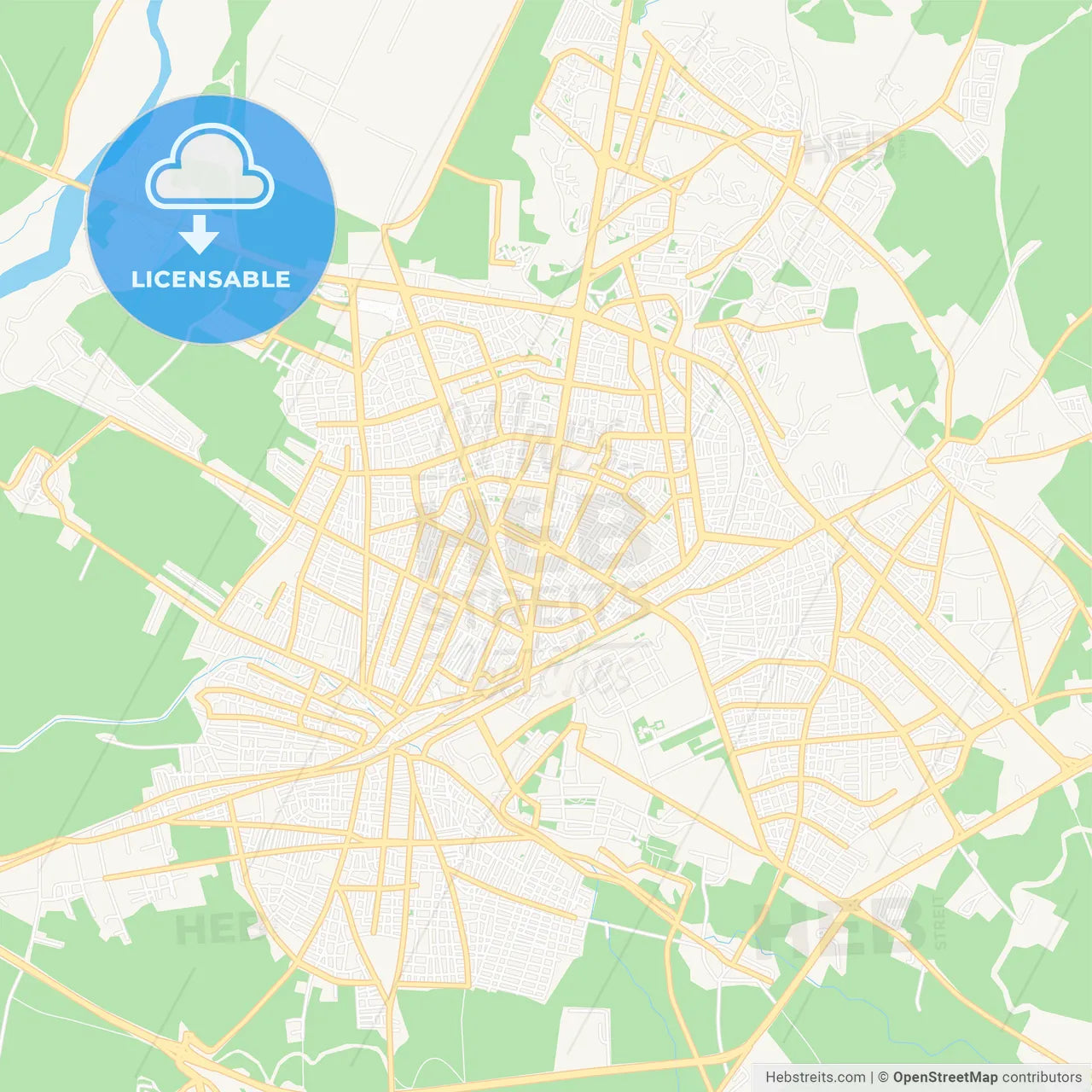 Batman, Turkey Vector Map - Classic Colors