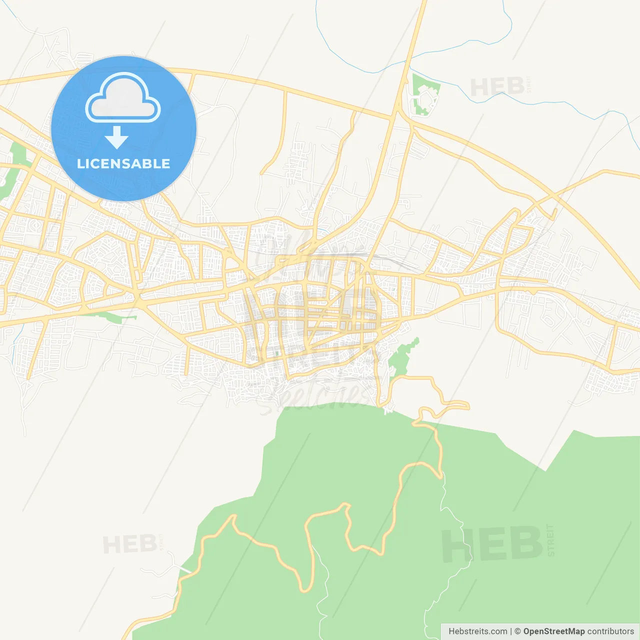 Manisa, Turkey Vector Map - Classic Colors