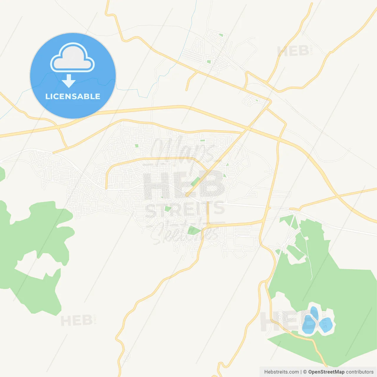 Soma, Turkey Vector Map - Classic Colors