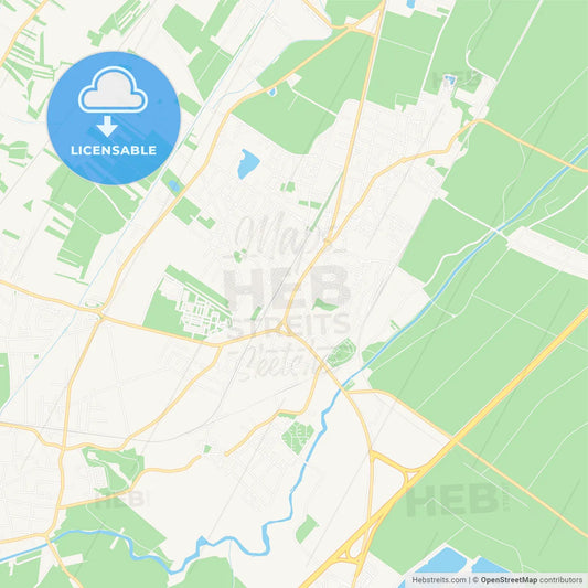 Traiskirchen, Austria Vector Map - Classic Colors