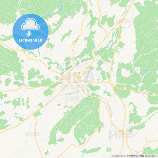 Sankt Veit an der Glan, Austria Vector Map - Classic Colors