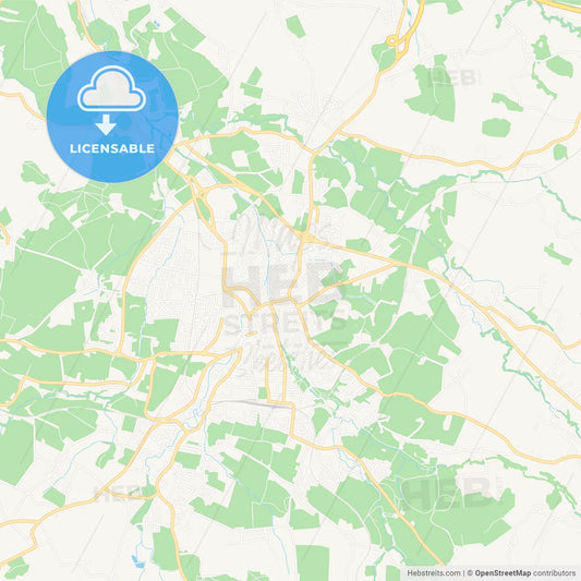 Ried im Innkreis, Austria Vector Map - Classic Colors