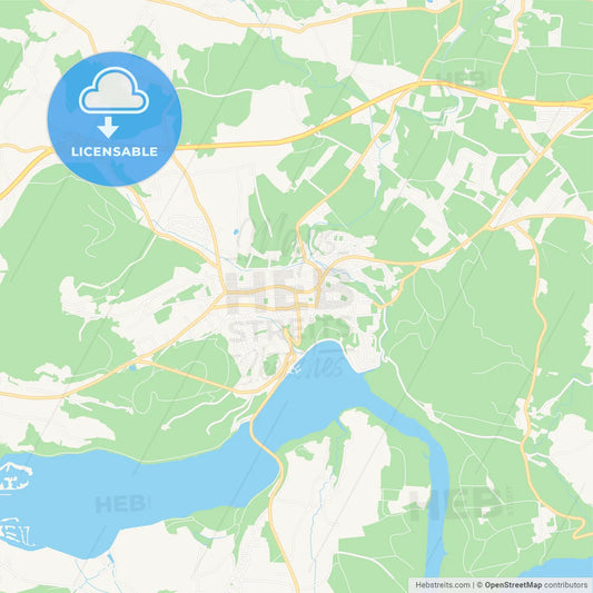 Volkermarkt, Austria Vector Map - Classic Colors