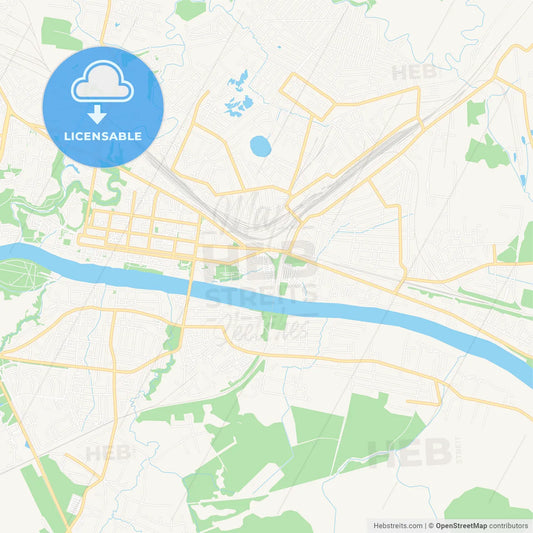 Polotsk, Belarus Vector Map - Classic Colors