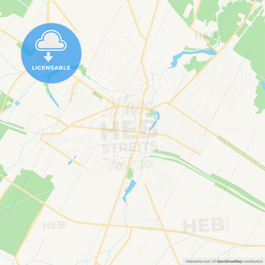 Smarhon, Belarus Vector Map - Classic Colors