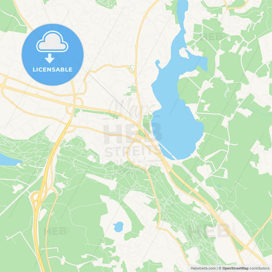 Ylojarvi, Finland Vector Map - Classic Colors