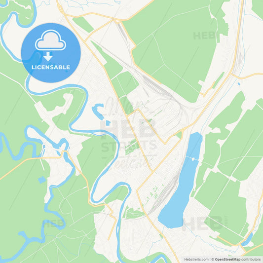 Ungheni, Moldova Vector Map - Classic Colors