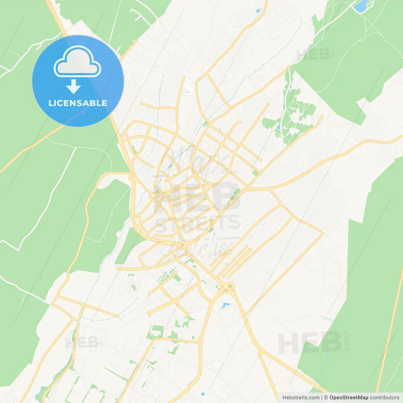 Kapakli, Turkey Vector Map - Classic Colors