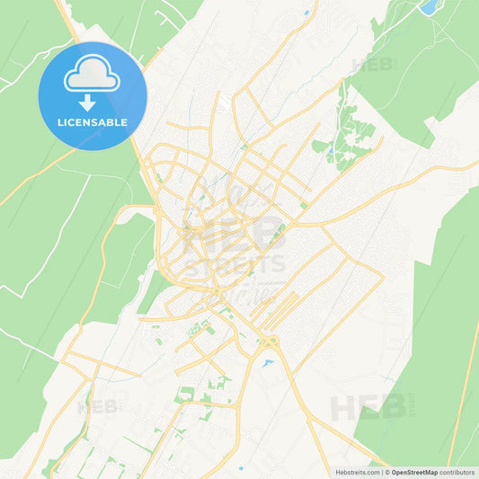 Kapakli, Turkey Vector Map - Classic Colors