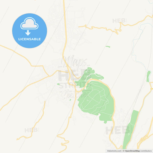 Bilecik, Turkey Vector Map - Classic Colors