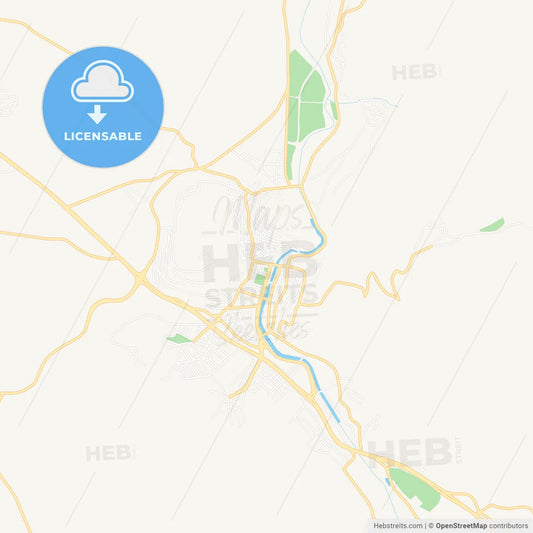 Bayburt, Turkey Vector Map - Classic Colors