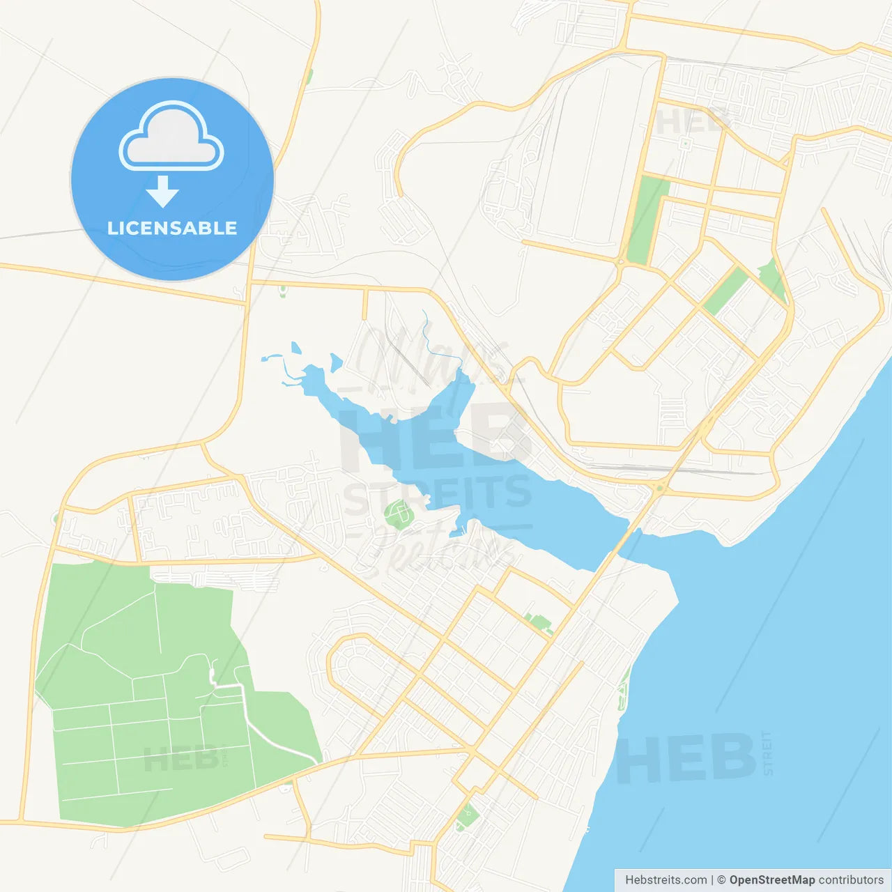 Kamyshin, Russia Vector Map - Classic Colors
