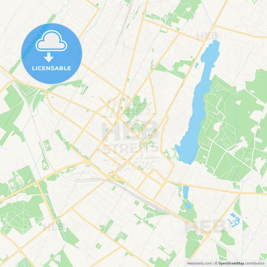 Siauliai, Lithuania Vector Map - Classic Colors