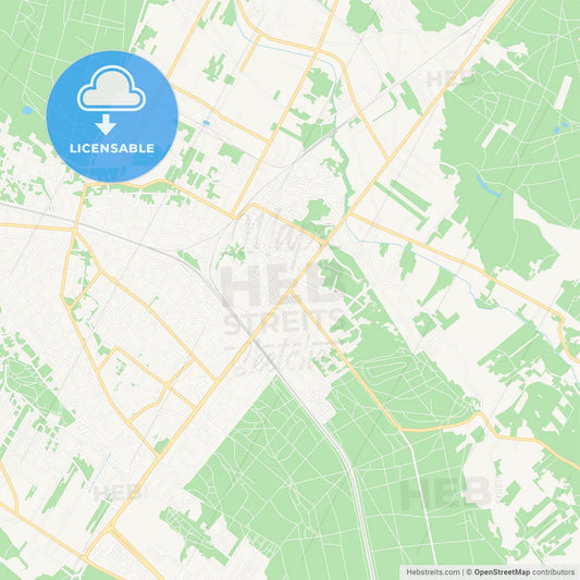 Legionowo, Poland Vector Map - Classic Colors