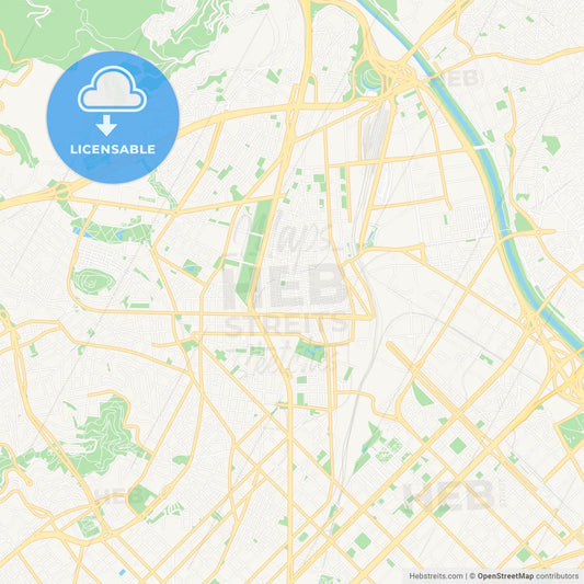 Sant Andreu de Palomar, Spain Vector Map - Classic Colors