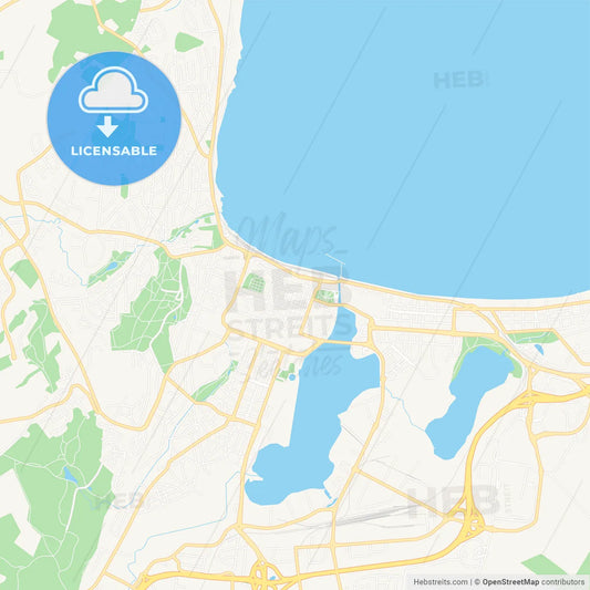 Jonkoping, Sweden Vector Map - Classic Colors