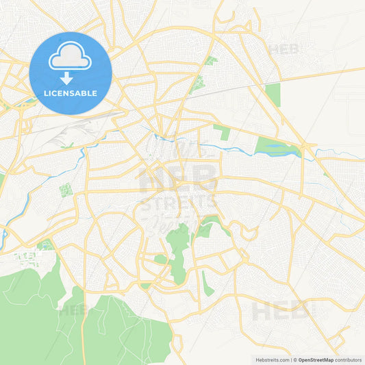 Eskisehir, Turkey Vector Map - Classic Colors