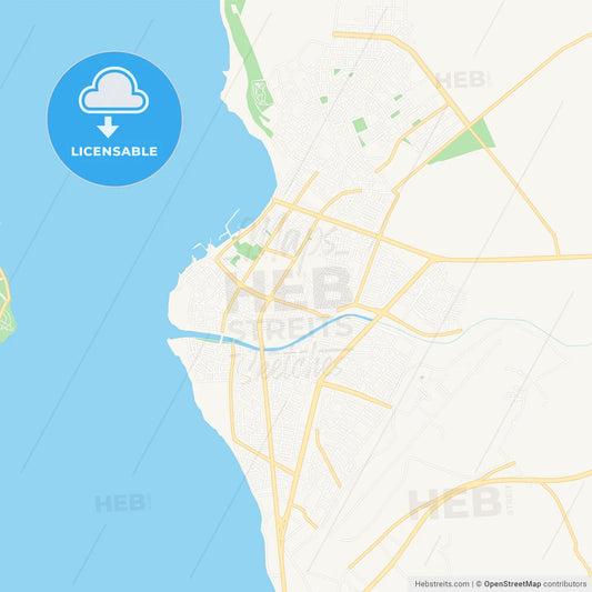 Canakkale, Turkey Vector Map - Classic Colors