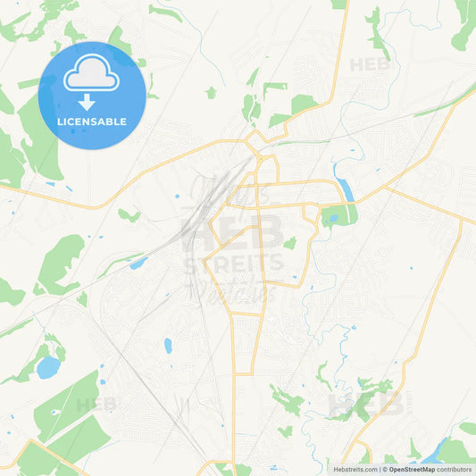 Alexandrov, Russia Vector Map - Classic Colors