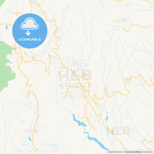 Santa Lucia, Spain Vector Map - Classic Colors