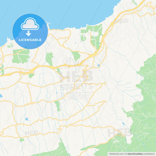 La Orotava, Spain Vector Map - Classic Colors