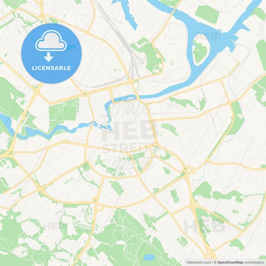 Norrkoping, Sweden Vector Map - Classic Colors