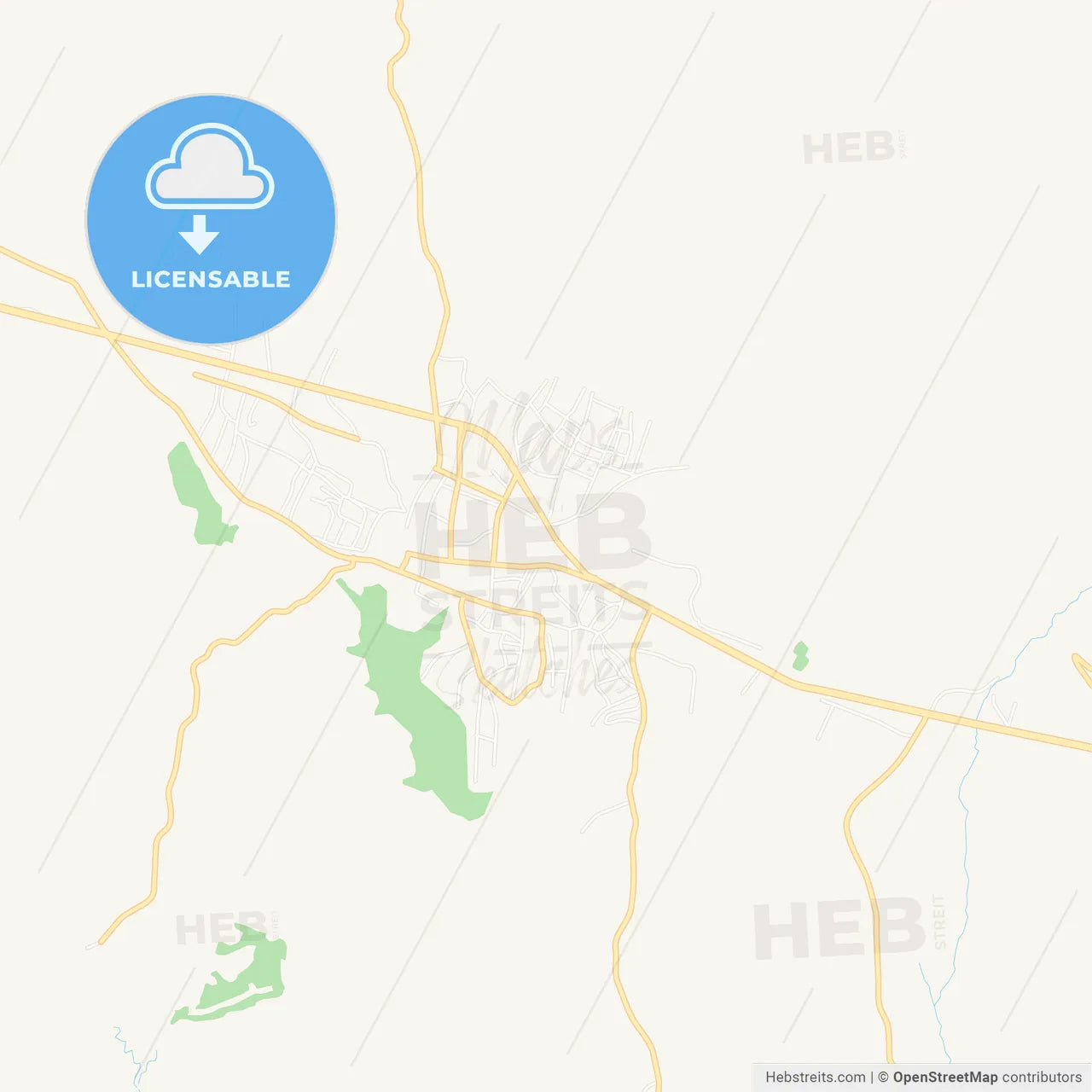 Silvan, Turkey Vector Map - Classic Colors