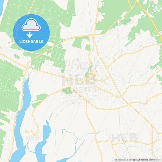 Ovar, Portugal Vector Map - Classic Colors