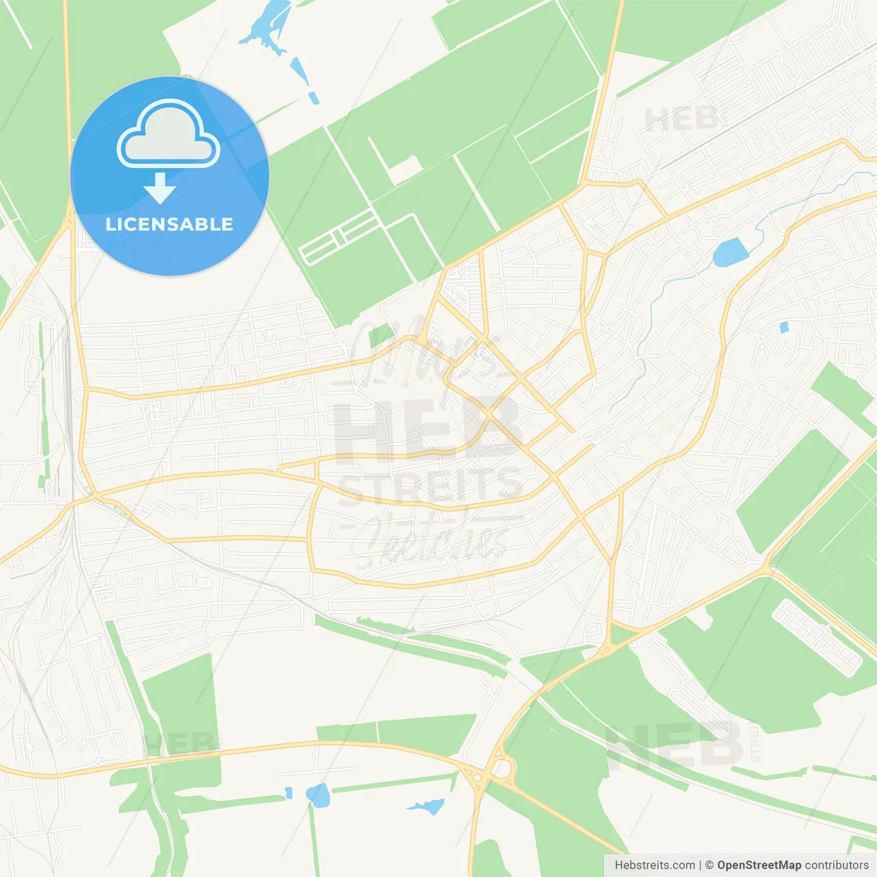 Mikhaylovsk, Russia Vector Map - Classic Colors