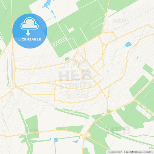 Mikhaylovsk, Russia Vector Map - Classic Colors