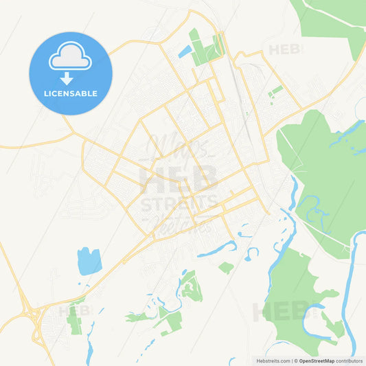 Mikhaylovka, Russia Vector Map - Classic Colors