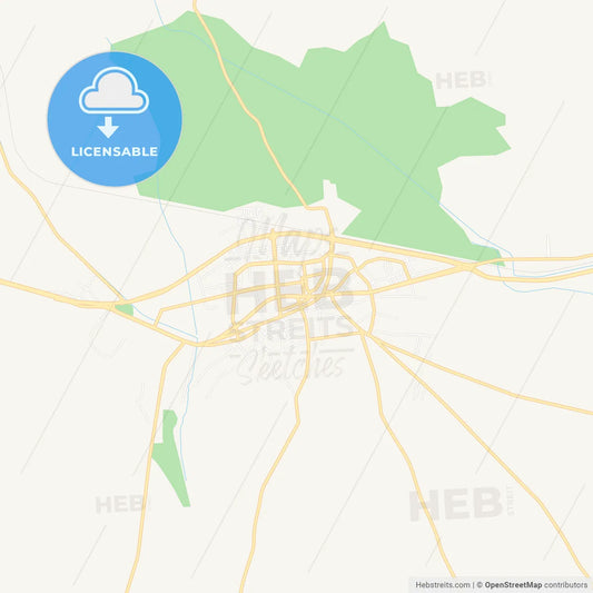 Ilgin, Turkey Vector Map - Classic Colors