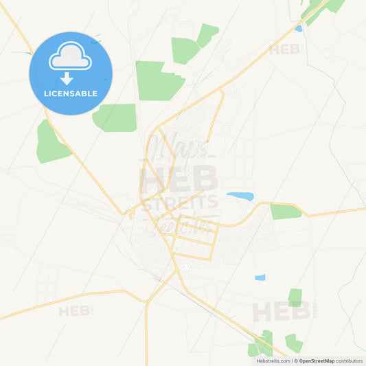 Novovolynsk, Ukraine Vector Map - Classic Colors