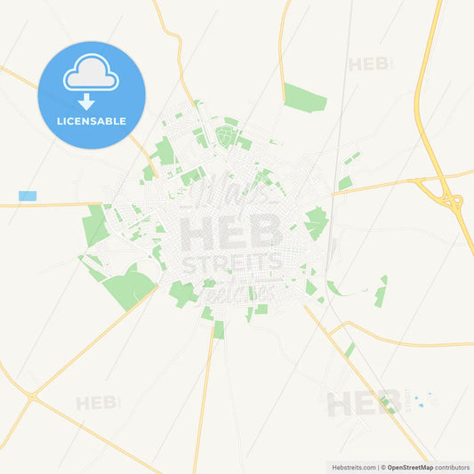 San Severo, Italy Vector Map - Classic Colors