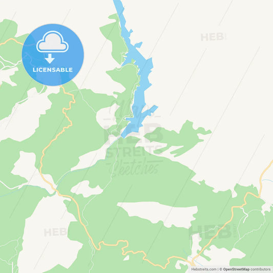 Campina, Spain Vector Map - Classic Colors