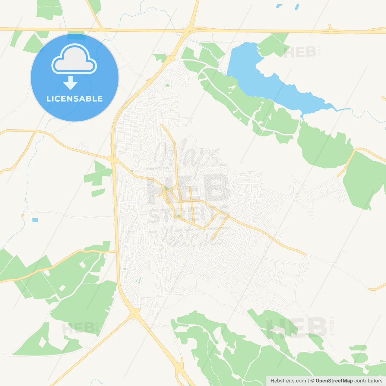 Kesan, Turkey Vector Map - Classic Colors