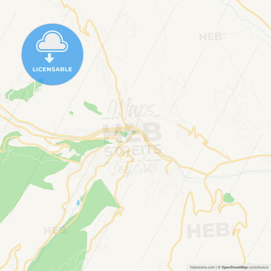 Kapan, Armenia Vector Map - Classic Colors