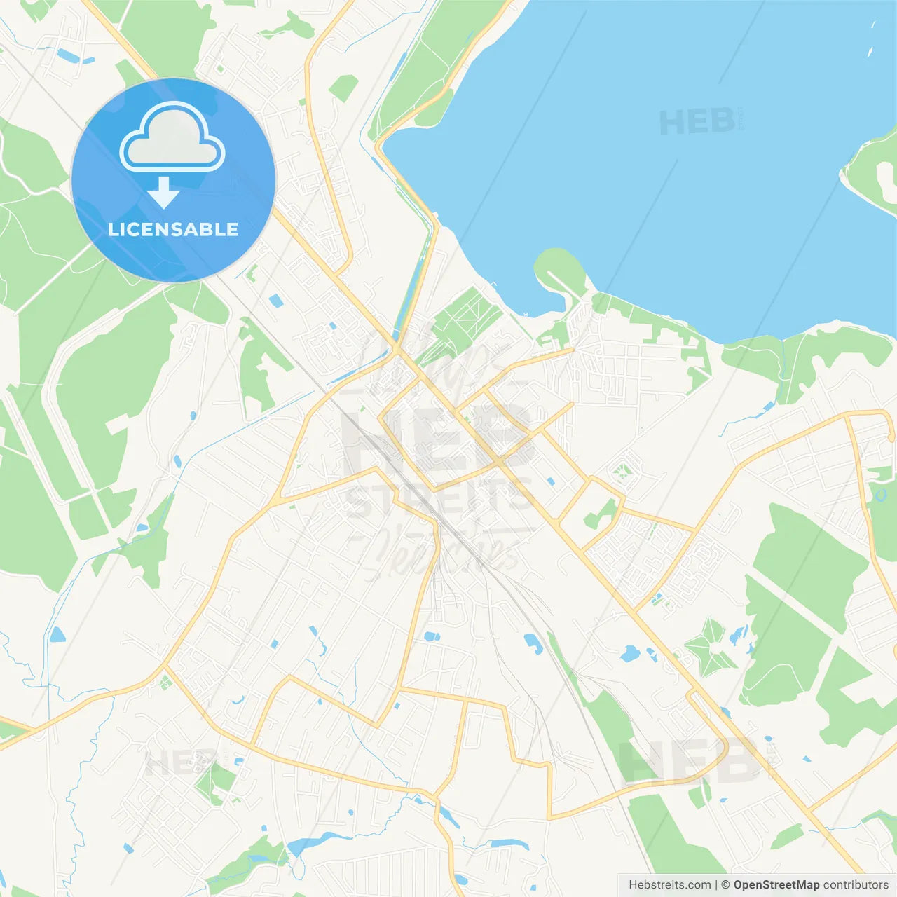 Solnechnogorsk, Russia Vector Map - Classic Colors