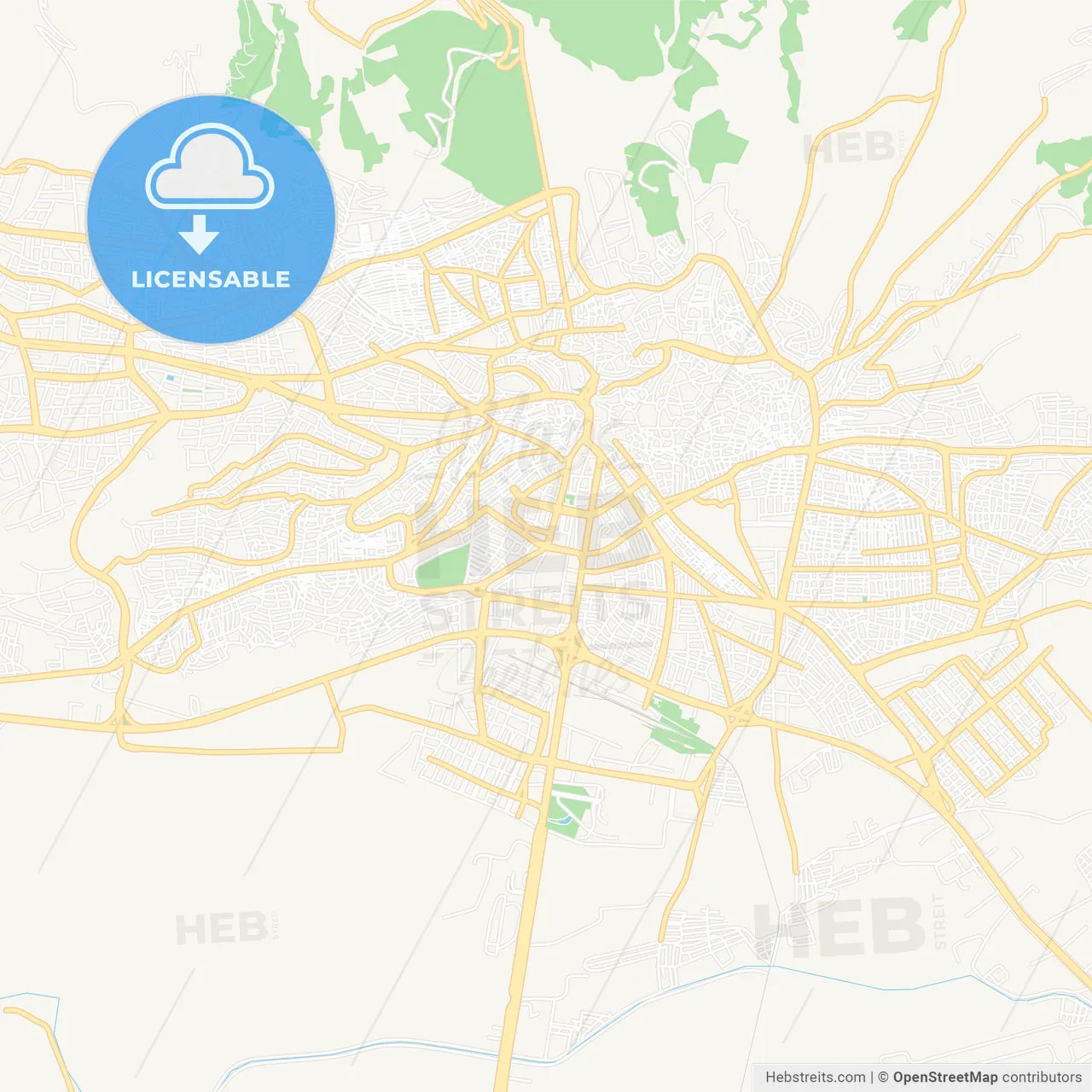 Kahramanmaras, Turkey Vector Map - Classic Colors