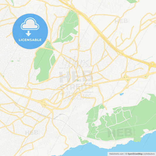 Gebze, Turkey Vector Map - Classic Colors