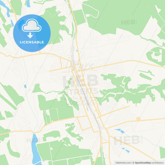 Podilsk, Ukraine Vector Map - Classic Colors