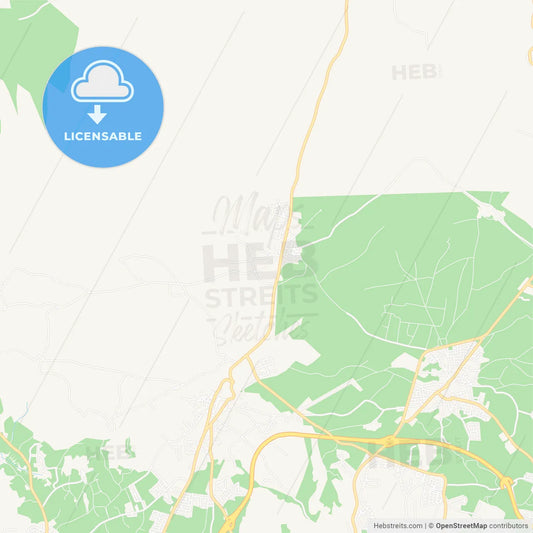 Pergamos , Cyprus Vector Map - Classic Colors