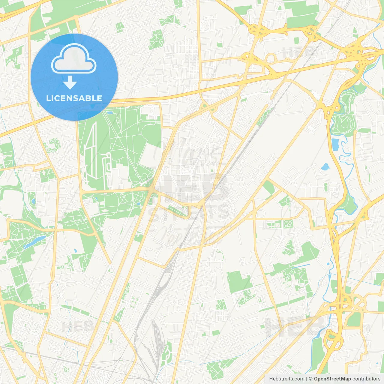 Sesto San Giovanni, Italy Vector Map - Classic Colors