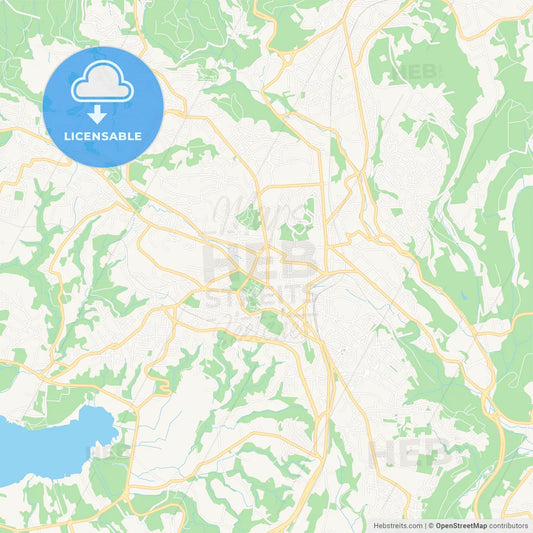 Varese, Italy Vector Map - Classic Colors