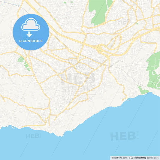 Darica, Turkey Vector Map - Classic Colors